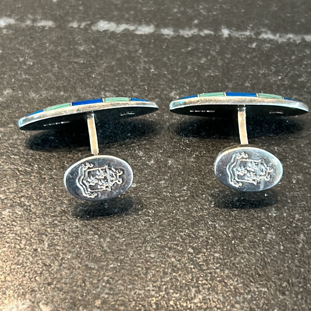 Robert Talbott Sterling Silver Cufflinks - image 3